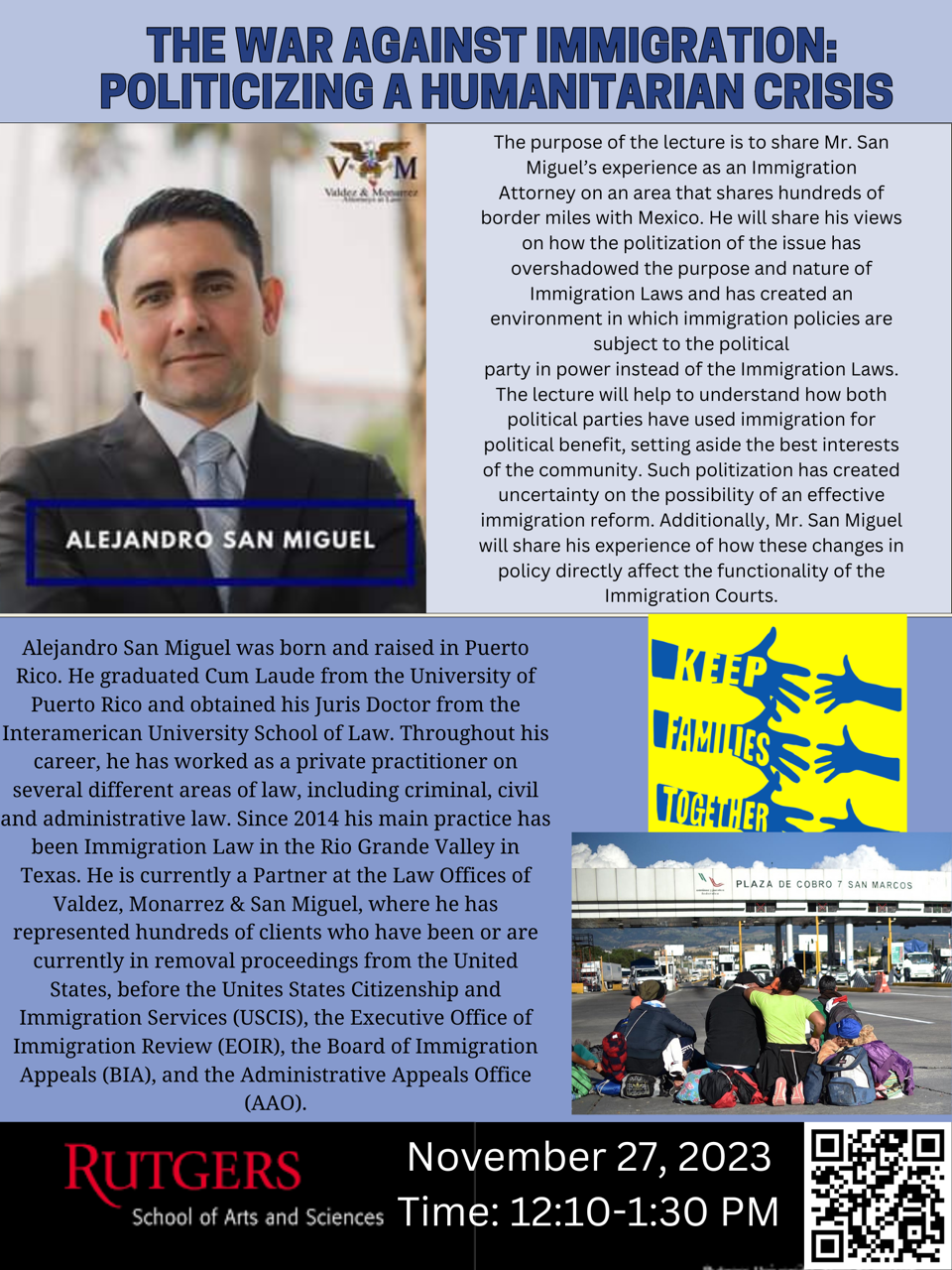 Alejandro San Miguel War Against Immigration