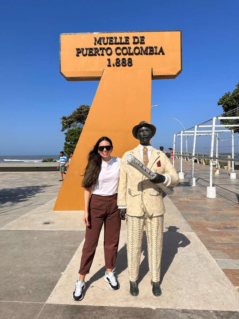 Laura at the Puerto Colombia Pier