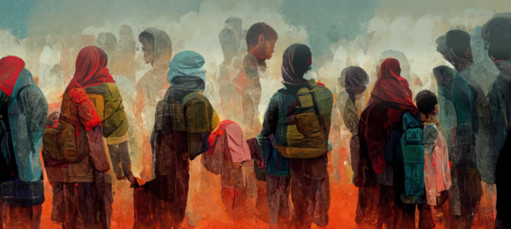 Artwork Of People Standing Together