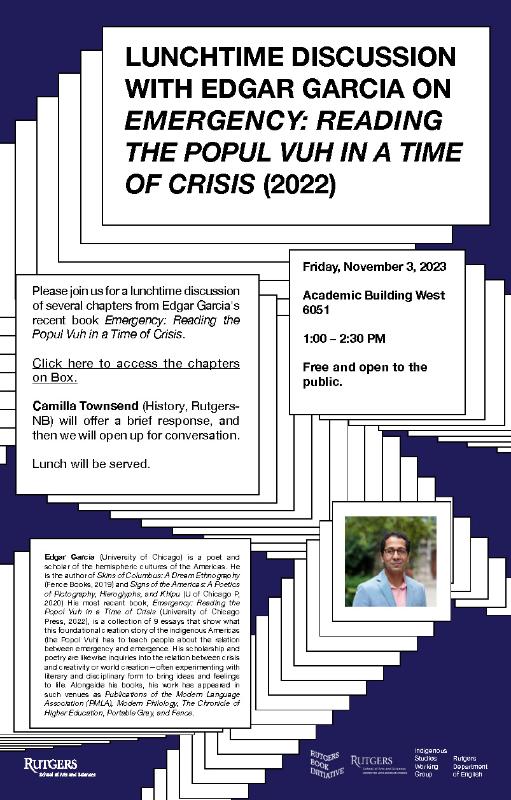 image for Lunchtime Discussion With Edgar Garcia O