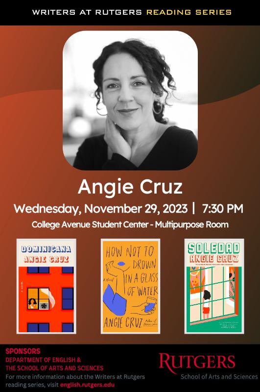 image for Writer at Rutgers Reading Series Present