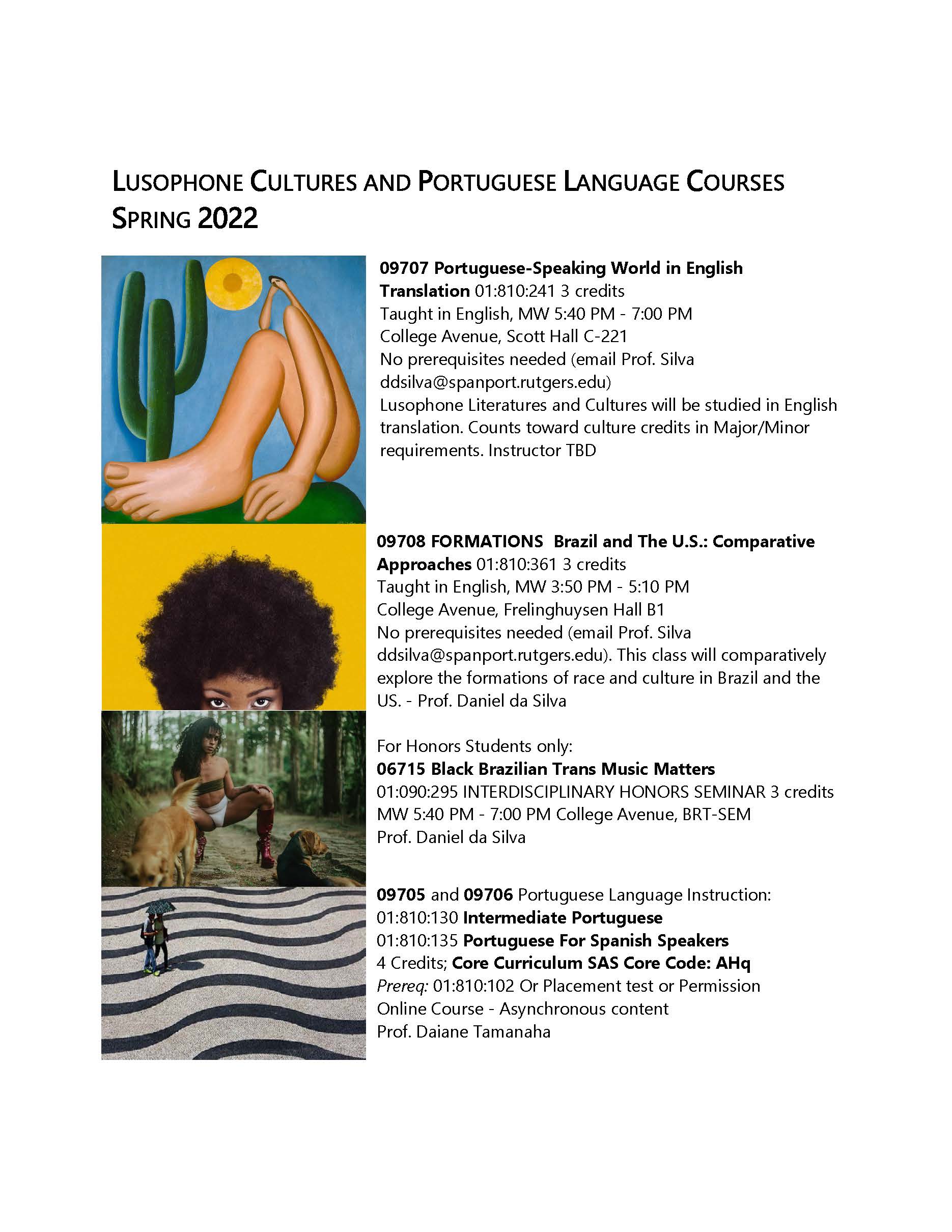 PORT courses Spring 2022