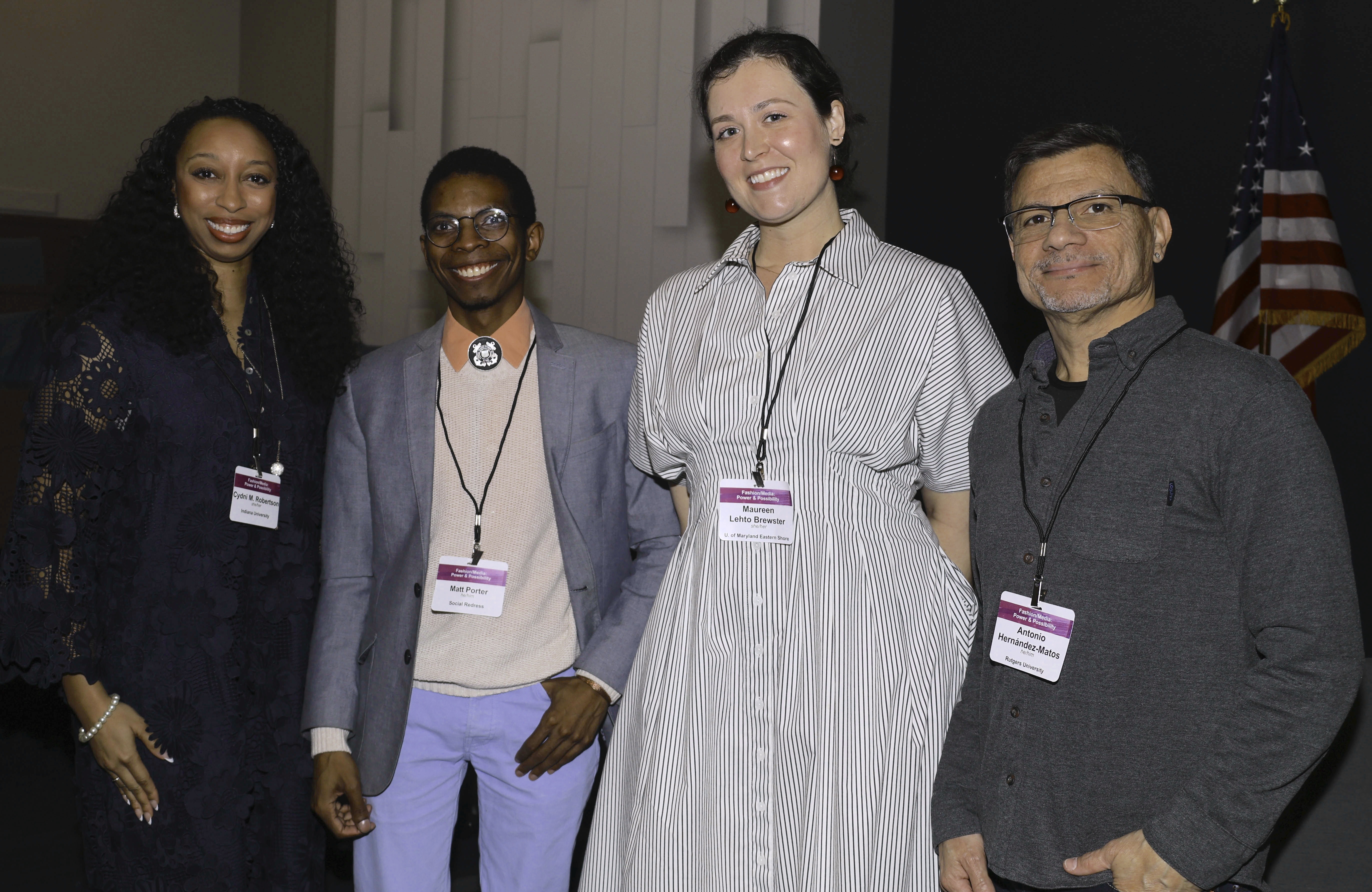 Panelists of Structures and Barriers of Fashion Fashion and Media Power and Possibility Conference SMU Dallas Texas on March 1 2025. Photo Chloe Casdorph