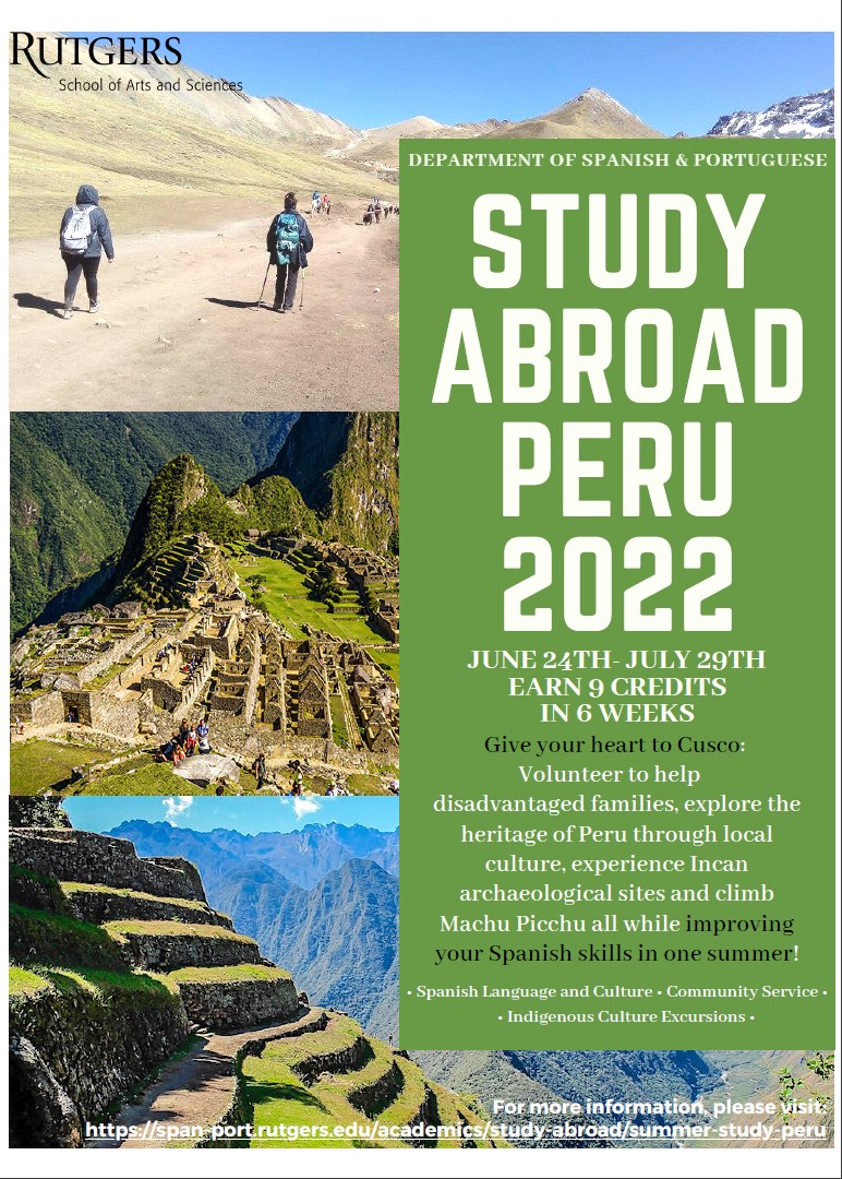 study abroad Peru flyer